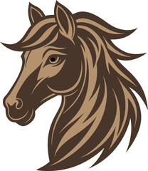 swift steed symbolic horse logo vector illustration