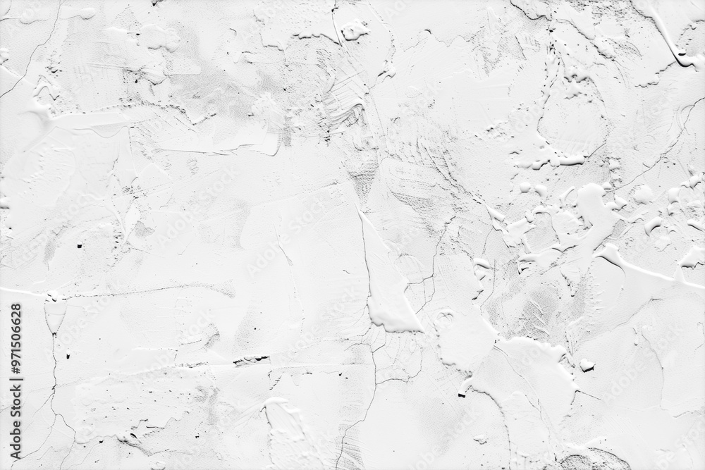 Poster a textured white concrete surface with various patterns and shades, resembling plaster or paint. the