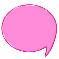 Pink Chat Bubble Speech Icon