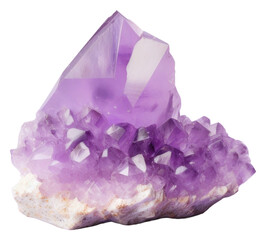 Fototapeta premium PNG Crystal gemstone amethyst mineral.