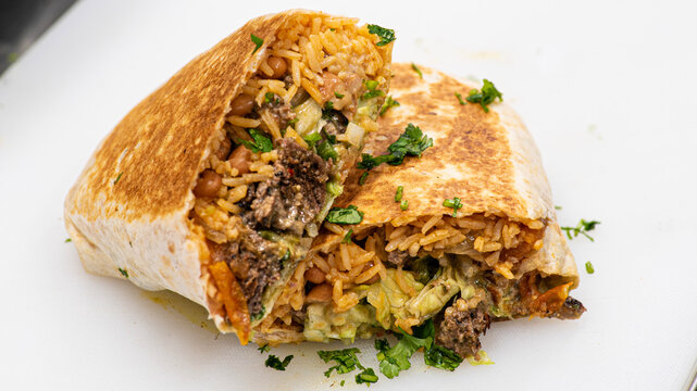 loaded Mexican Beef Burrito 