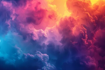 Obraz premium Dust and smoke combine to form a colorful background.