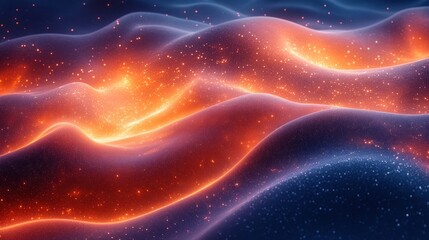 Obraz premium Abstract Glowing Waves. Abstract Background