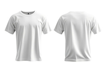White T-shirt with short sleeves in front and back. Transparent bottom