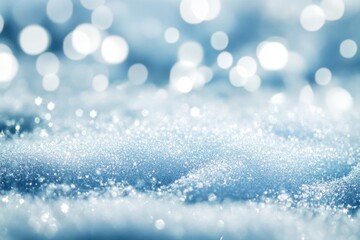 Frosty Wonderland. Abstract Winter Bokeh Background in Silver and White