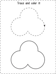 trace and color shape