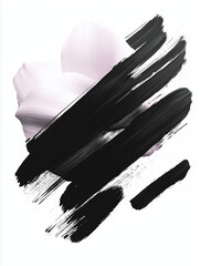 pink brush strokes watercolor painting