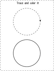 trace and color shape
