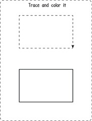 trace and color shape