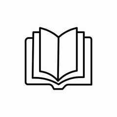 open book sheet icon sign vector