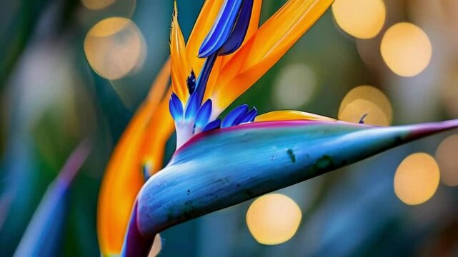 blue and yellow flower