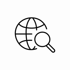 web search internet icon sign vector