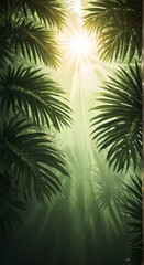 palm tree leaves