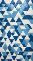 blue triangle pattern