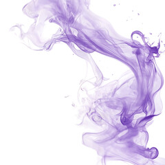 Abstract Purple Smoke Swirls on White Background, Purple Smoke Swirls, Abstract White Background, Artistic Purple Smoke Pattern