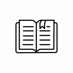 open book sheet icon vector
