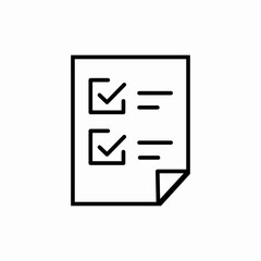 check list file icon sign vector