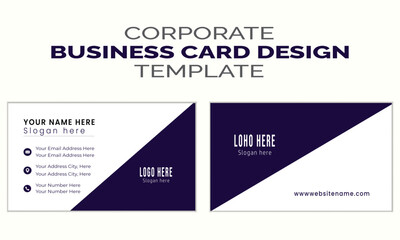 Creative modern minimal name card and business card template design 
