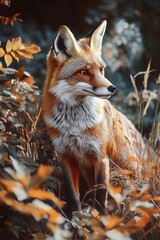 Fototapeta premium Fox in grass