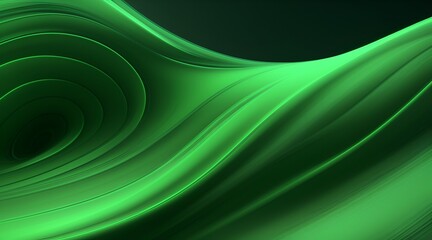 abstract waves, green background