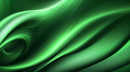 abstract waves, green background