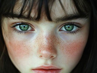 Fototapeta premium Woman with freckles