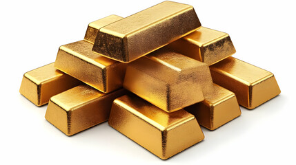 A stack of gold bars, symbolizing wealth and investment.