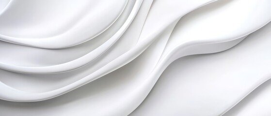 Obraz premium A white background with wavy designs at image edges