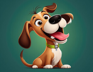 cute dog adorable cartoon style 3d realistic cartoons 3d render 3d illustration