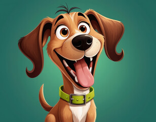 dog looking adorable cartoon style 3d realistic cartoons 3d render 3d illustration