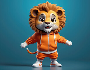 tiger cub with a smile adorable cartoon style 3d realistic cartoons 3d render 3d illustration