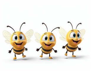 funny bee cartoon adorable cartoon style 3d realistic cartoons 