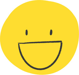 노랑 얼굴표정 스티커