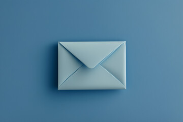 mail icon on blue background