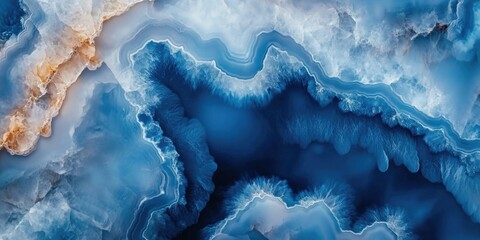 Obraz premium Close-up of a blue marble