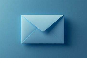 mail icon on blue background