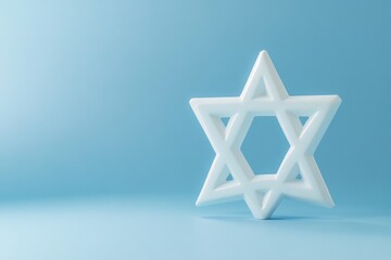 Star of David on blue background