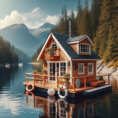 Obraz premium Hausboot