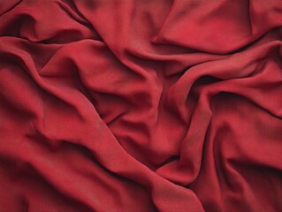 Obraz premium Red cloth on a bed