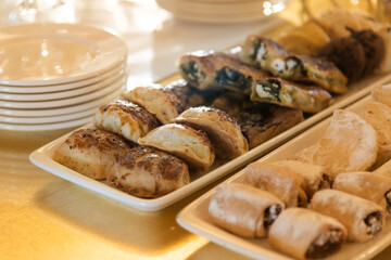 Close-Up of Assorted Pastries and Cookies on a Table..