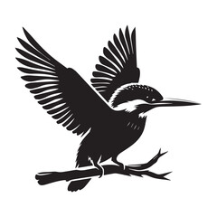 Wildlife Silhouettes, Giraffe and Gazelle Among Trees and Grass