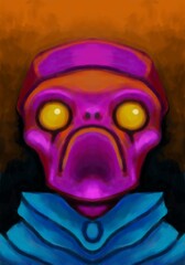 Alien creature, sketch - digital painting © neurostructure