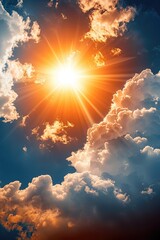 Scorching days: heat, summer, hot weather, marking the season with intense sunlight, high temperatures, and long days, inviting outdoor activities and the need for cooling measures and hydration.
