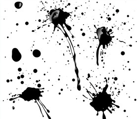a ink splash on a white background.
