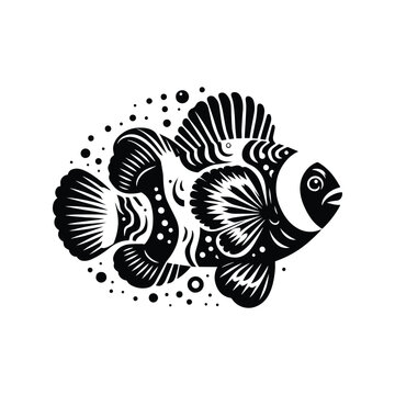 recommend clip art: Clownfish in bohemian