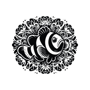 recommend clip art: Clownfish in bohemian