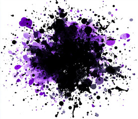Fototapeta premium a ink splash on a white backeground