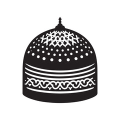 Muslim Hat Silhouette Vector Illustrations - Perfect for Design Projects