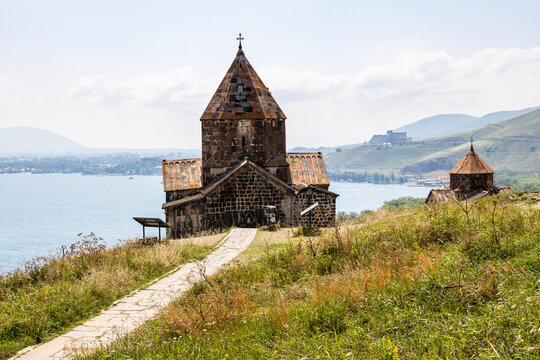 path to churches in Sevanavank Monastery, Armenia