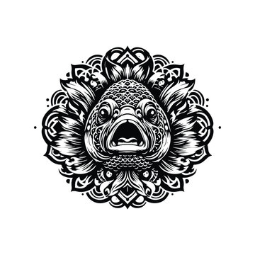 recommend clip art: Mandarinfish in bohemian